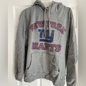 New York Giants gray hooded sweatshirt NFL brand size XL
